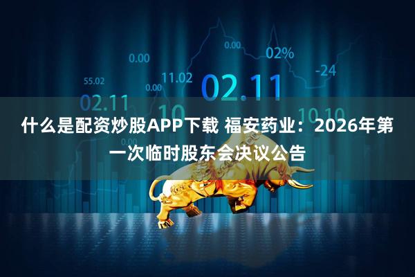 什么是配资炒股APP下载 福安药业：2026年第一次临时股东会决议公告